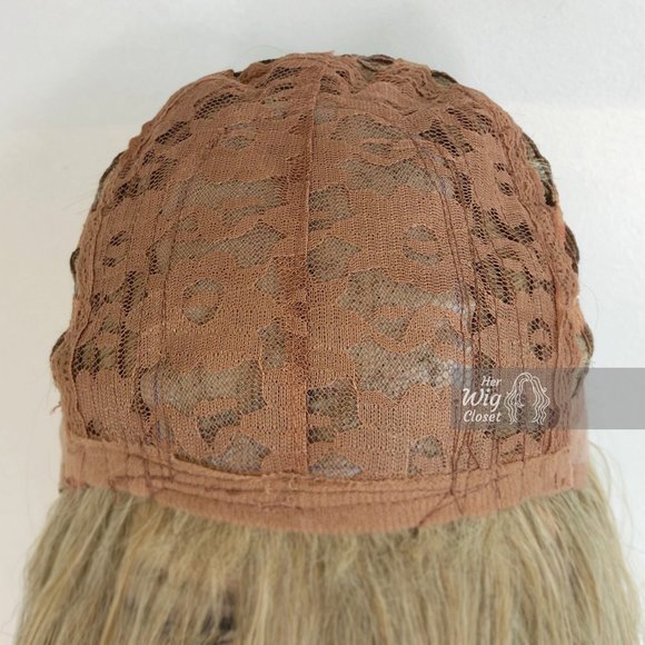 Ashy Blonde Wavy Wig with Bangs | Alicia - Picture 6 of 12